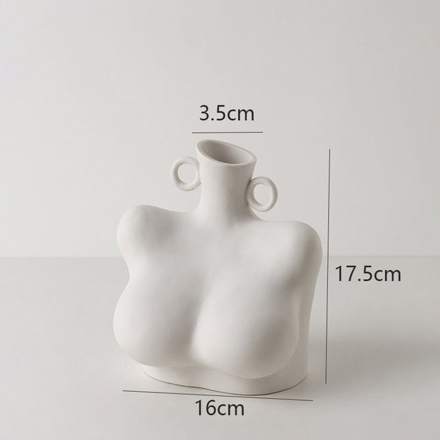 Home Décor Sculpture Ceramic Vase - WANDCESAY