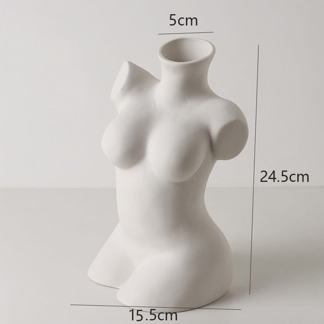 Home Décor Sculpture Ceramic Vase - WANDCESAY