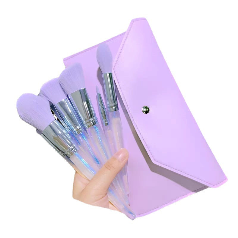 Purple Makeup Brush Set - WANDCESAY