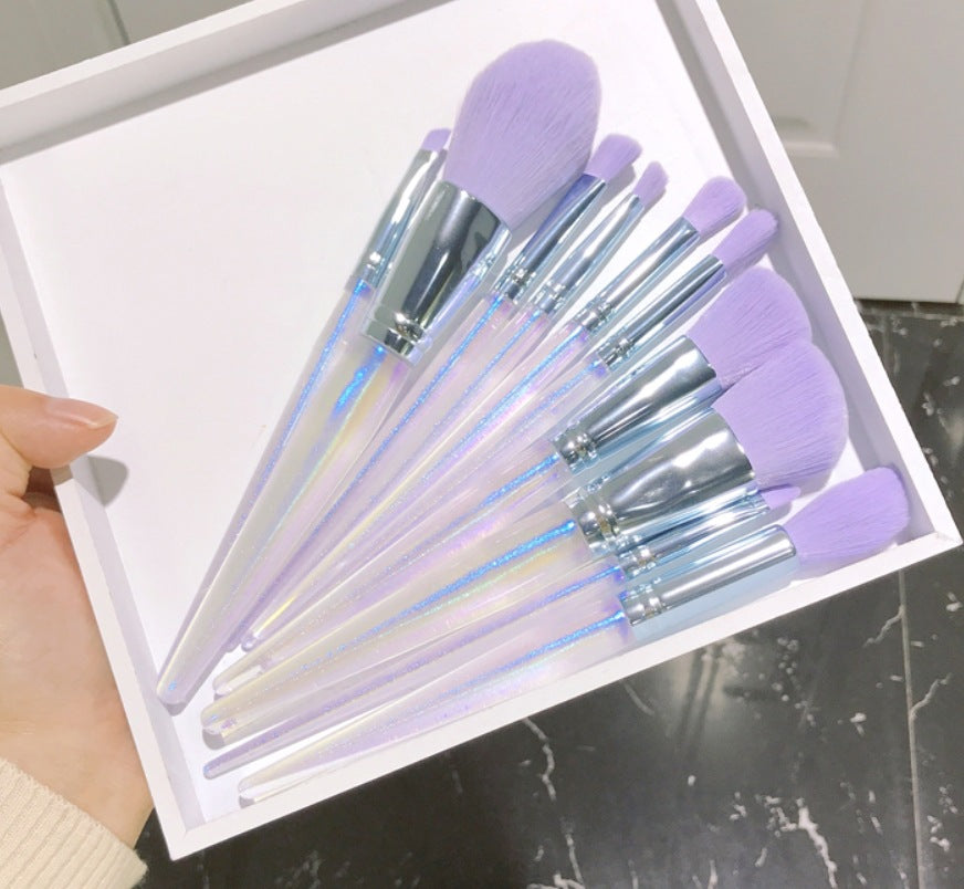 Purple Makeup Brush Set - WANDCESAY