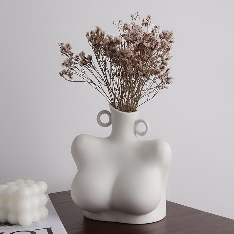 Home Décor Sculpture Ceramic Vase - WANDCESAY