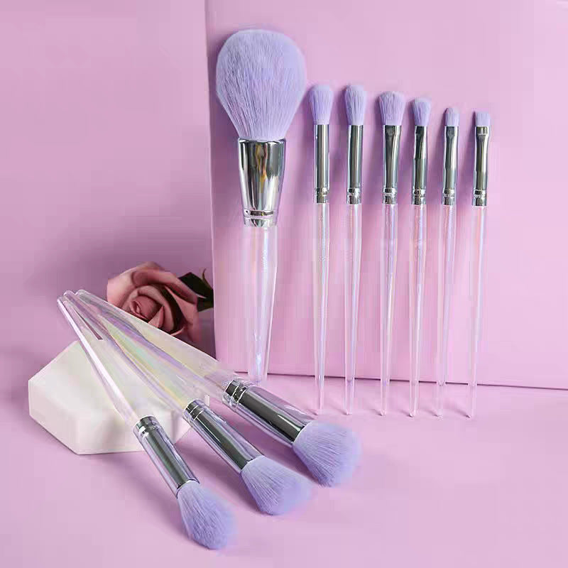 Purple Makeup Brush Set - WANDCESAY