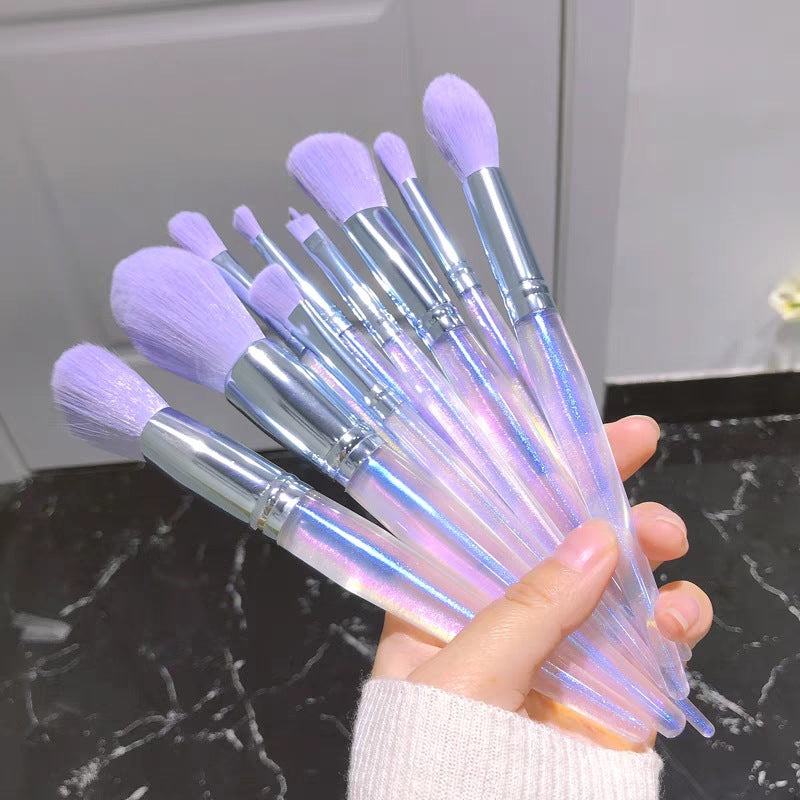 Purple Makeup Brush Set - WANDCESAY